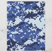Camouflage02 BLUES WHITE CAMOUFLAGE PATTERN BACKGR Flyer (Vorne)