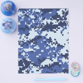 Camouflage02 BLUES WHITE CAMOUFLAGE PATTERN BACKGR Flyer (Einzeln)
