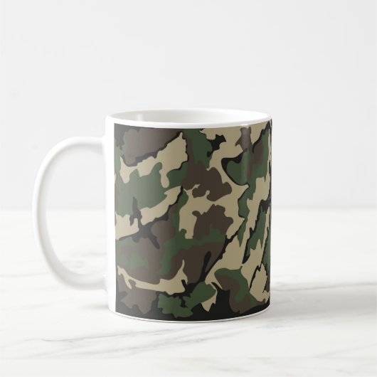 Camouflage, 11oz Klassische Tasse (Links)