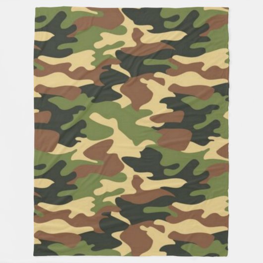 Camouflage 1 60x80 Fleece Blanket (Vorderseite)