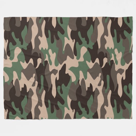 Camouflage 2 60x80 Fleece Blanket (Vorderseite (Horizontal))