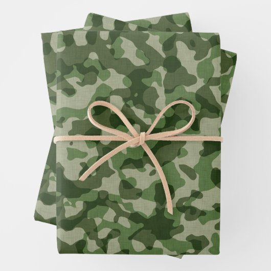 Camouflage 2 geschenkpapier set (Beispiel)