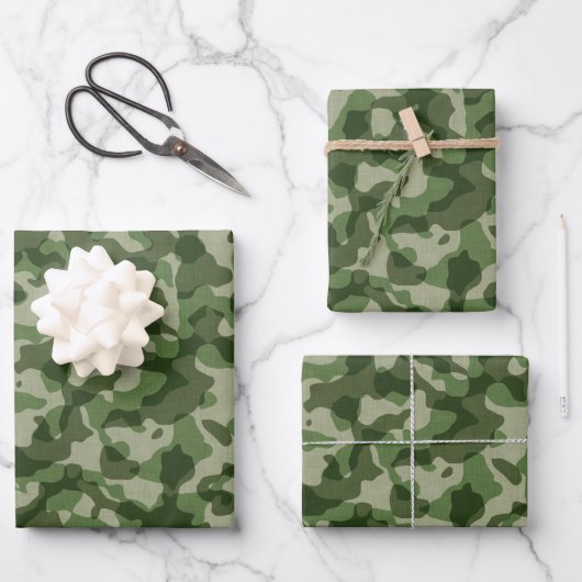 Camouflage 2 geschenkpapier set (Vorderseite)