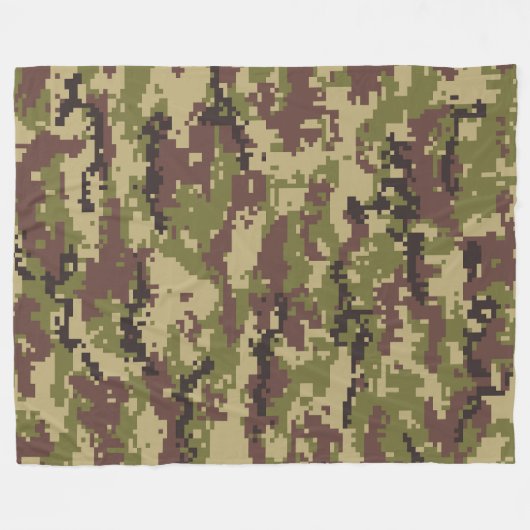 Camouflage 3 60x80 Fleece Blanket (Vorderseite (Horizontal))