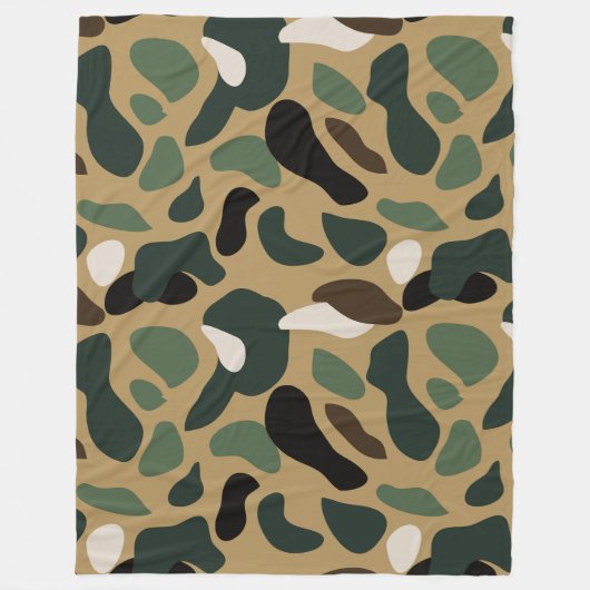 Camouflage 7 60x80 Fleece Blanket (Vorderseite)