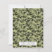 Camouflage-Abschluss Einladung (Rückseite)