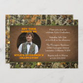 Camouflage Abschluss Foto Einladungen (Vorne/Hinten)