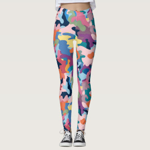 Camouflage Abstrakt Colors Leggings
