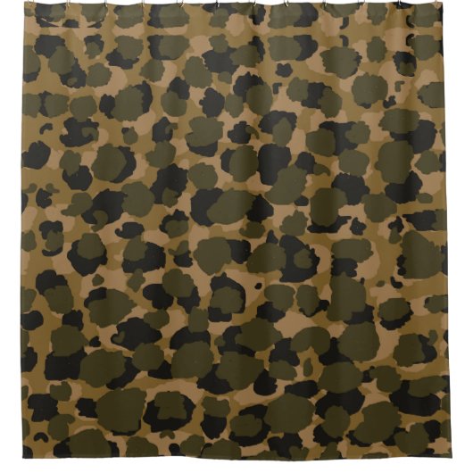 Camouflage Abstrakt Duschvorhang (Vorderseite)