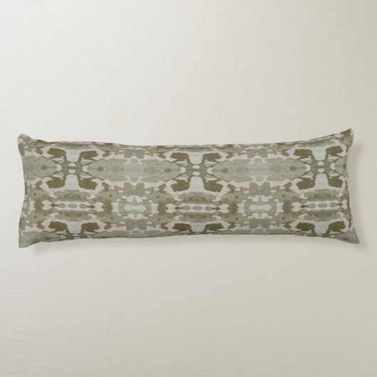 Camouflage Abstrakt Grauweinkrebs Seitenschläferkissen (Rückseite)