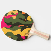 Camouflage Abstrakt Ping Pong Paddle Tischtennis Schläger (Seitenansicht)