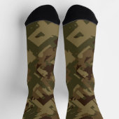 Camouflage abstrakt socken (Oben)