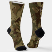 Camouflage abstrakt socken (Gewinkelt)