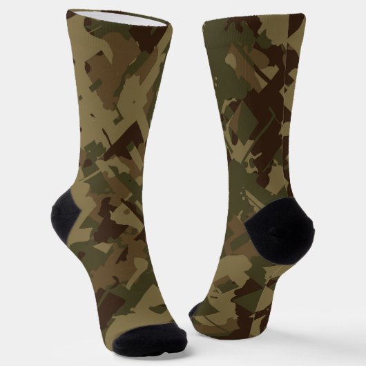 Camouflage abstrakt socken (Gewinkelt)