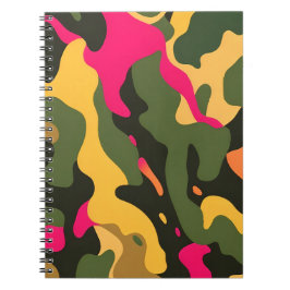 Camouflage Abstrakt Spiral Notebook Notizblock