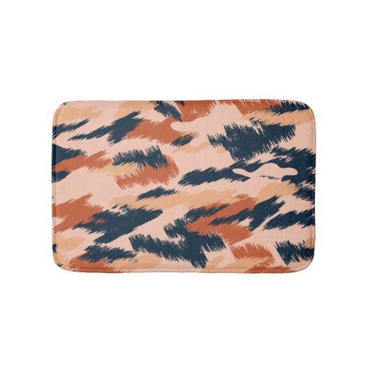 Camouflage Abstrakt: Vintages Nahtloses Tapete. Badematte (Vorderseite)