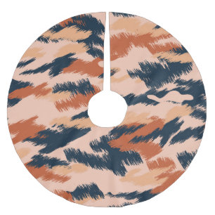 Camouflage Abstrakt: Vintages Nahtloses Tapete. Polyester Weihnachtsbaumdecke