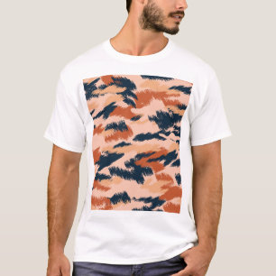 Camouflage Abstrakt: Vintages Nahtloses Tapete. T-Shirt