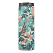 Camouflage Abstrakte Blätter Thermosbecher (Rückseite)