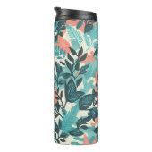 Camouflage Abstrakte Blätter Thermosbecher (Nach rechts gedreht)
