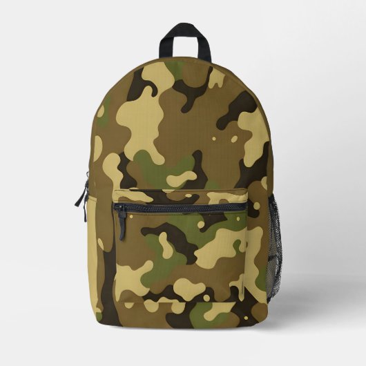 Camouflage Abstrakte Druckausschnitt Nähtasche Bedruckter Rucksack (Vorderseite)