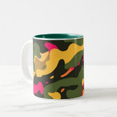 Camouflage Abstrakte Keramik Tasse (Vorderseite Links)