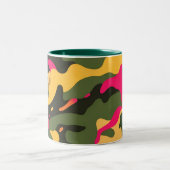 Camouflage Abstrakte Keramik Tasse (Mittel)