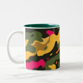 Camouflage Abstrakte Keramik Tasse