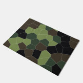 Camouflage Abstraktes Muster Fußmatte (Schrägansicht)