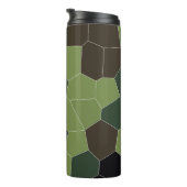 Camouflage Abstraktes Muster Thermosbecher (Nach rechts gedreht)