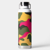 Camouflage Abstraktes Wasser Flasche (Rückseite)