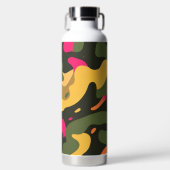 Camouflage Abstraktes Wasser Flasche (Vorderseite)