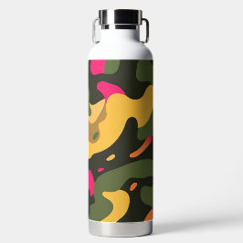 Camouflage Abstraktes Wasser Flasche