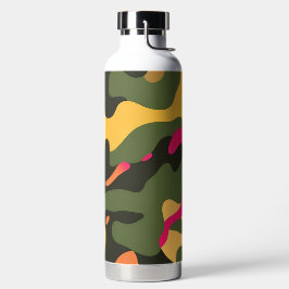 Camouflage Abstraktes Wasser Flasche
