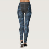 Camouflage Action Blue Cosplay Kostüme Leggings (Rückseite)