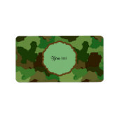Camouflage Adressaufkleber (Vorne)