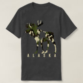 Camouflage Alaska Elche Jagd Alaska Elche Jagd T-Shirt (Design vorne)