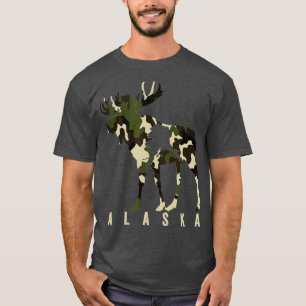 Camouflage Alaska Elche Jagd Alaska Elche Jagd T-Shirt