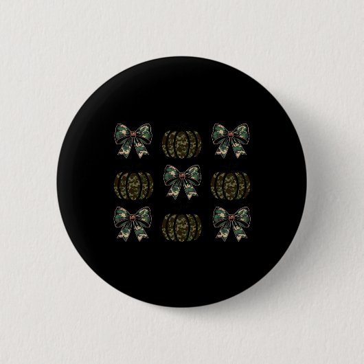 Camouflage Alte Camouflage Bow Camouflage Coquette Button (Vorderseite)