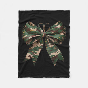 Camouflage Alte Camouflage Bow Camouflage Coquette Fleecedecke