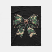 Camouflage Alte Camouflage Bow Camouflage Coquette Fleecedecke (Vorderseite)