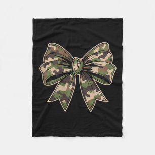 Camouflage Alte Camouflage Bow Camouflage Coquette Fleecedecke