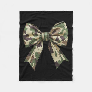Camouflage Alte Camouflage Bow Camouflage Coquette Fleecedecke