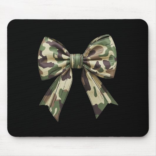 Camouflage Alte Camouflage Bow Camouflage Coquette Mousepad (Vorne)