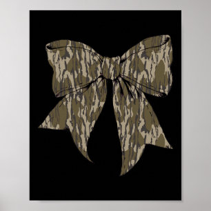Camouflage Alte Camouflage Bow Camouflage Coquette Poster