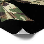 Camouflage Alte Camouflage Bow Camouflage Coquette Poster (Ecke)