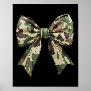 Camouflage Alte Camouflage Bow Camouflage Coquette Poster