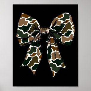 Camouflage Alte Camouflage Bow Camouflage Coquette Poster