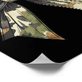 Camouflage Alte Camouflage Bow Camouflage Coquette Poster (Ecke)