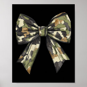 Camouflage Alte Camouflage Bow Camouflage Coquette Poster